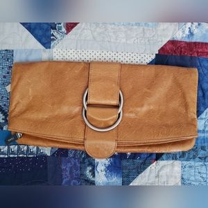 Hobo International Leather clutch cognac